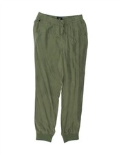 SUPERDRY Womens Tracksuit Trousers Joggers UK 8 Small  Green Cupro BX04