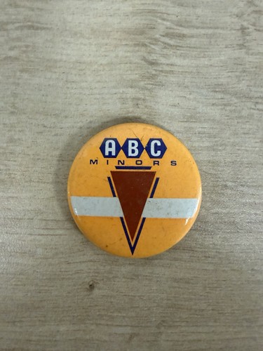 Vintage abc minors metal pin - abc,