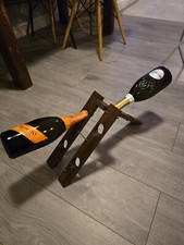 Original Antique Table Top Champagne Riddling Rack For 8 Bottles, Wine Rack