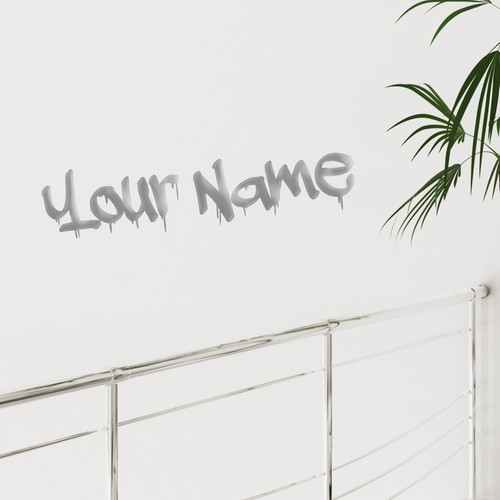 Personalised graffiti wall - graffiti,
