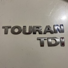 1x Genuine  VOLKSWAGEN TOURAN TAILGATE BADGE Boot 2003-2010 TDI Letters