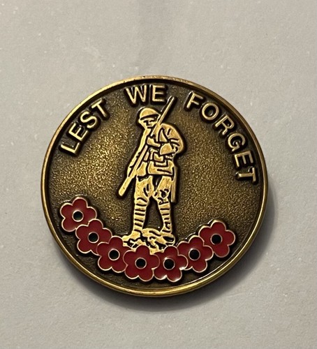 Lest forget poppypin badge - we,