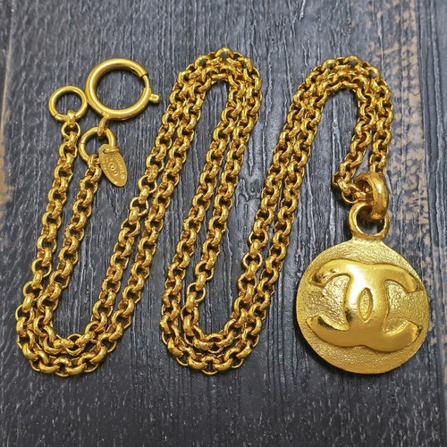 Chanel gold plated logos - chanel, cc