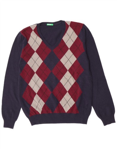 Benetton mens neck jumper - benetton, v-neck