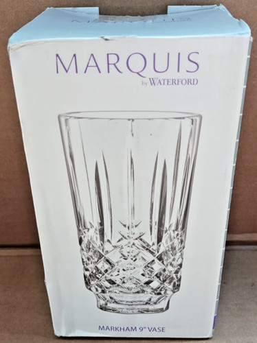 Vase crystal 23cm - vase, clear
