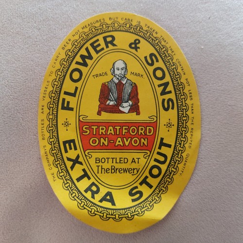Flowers beer label bottle - ,
