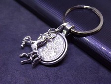 Good Luck Charm For Horse Lovers - Equestrian Lucky Sixpence Keyrings