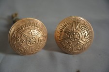 FINE PAIR 1905 ANTIQUE BRONZE
