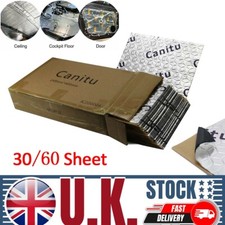 30Sheets Car Sound Proofing Deadening Damping Mat Motorhome Van Insulation Pads#