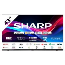 Sharp 4T-C43GJ4225K 43" 4K UHD Frameless Smart Roku TV Freeview (No Stand) B+