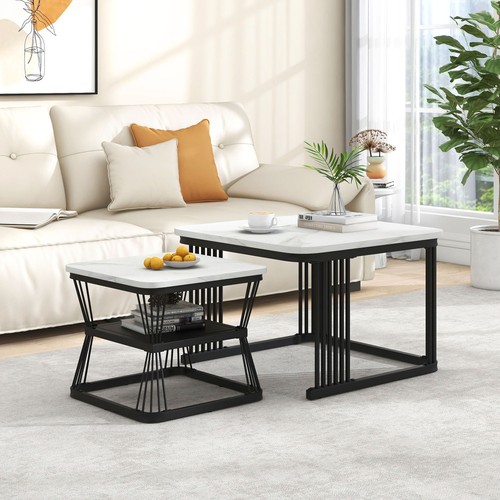 Nest tables square coffee - of,