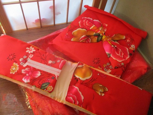 Real kimono dress with - kimono, up