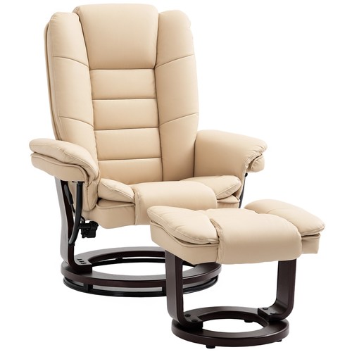 Homcom swivel manual recliner - homcom,