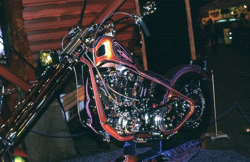 Custom chopper motorcycle - custom,