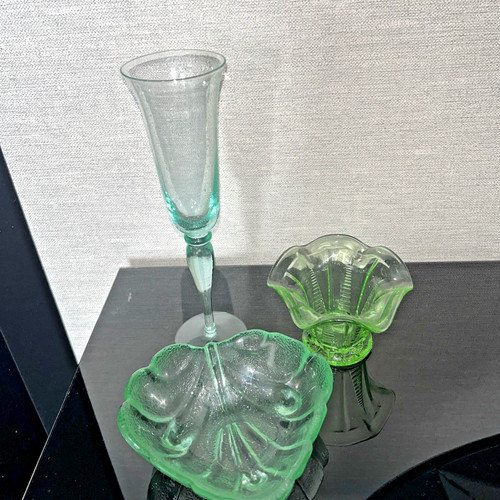 Items vintage glasswear - 3,