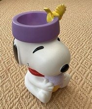 Vintage Snoopy Cookie Jar Plastic Ice Cream Applause Woodstock Super Cute