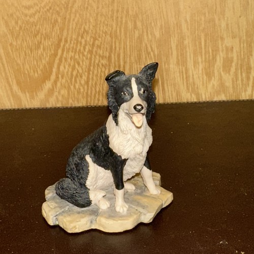 Vintage border collie figurine - border,