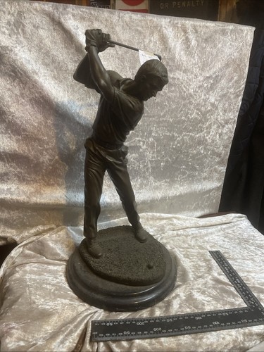 Solid bronze golfer marble - solid,
