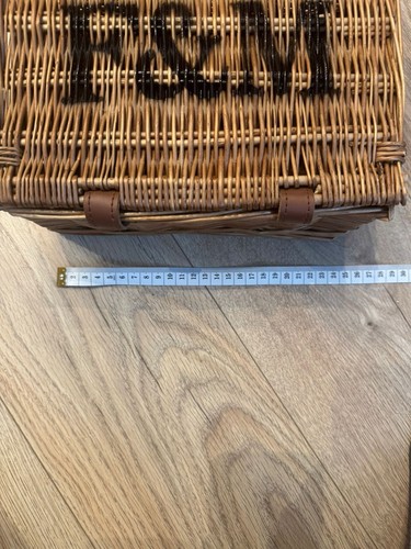 Brown wicker picnic basket - brown,