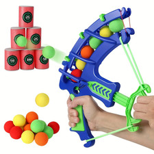 Kids Soft Ball Crossbow Toy Set – Safe Target Shooting Game Xmas Gift UK