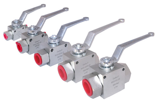 Hydraulic ball valve 3 way - 2,