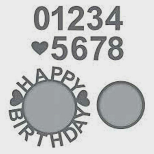 Happy birthday circle - birthday, heart