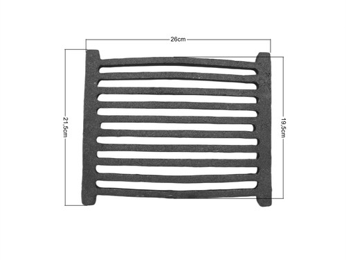 Cast iron grate fireplace
