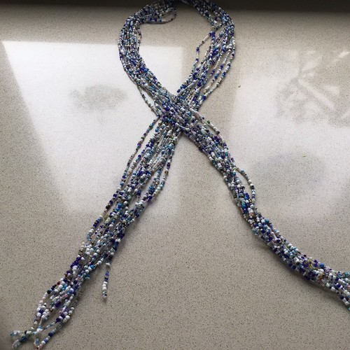 Scarf beads - scarf, necklace