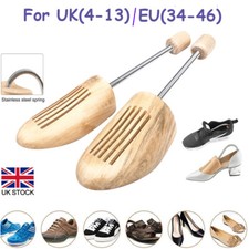1 Pair of UK 4-13 Men Women Wooden Shoe Stretcher Trees Shoe Shaper Expander UK