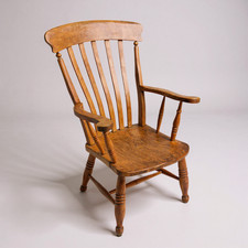 Antique Windsor Armchair Elm &