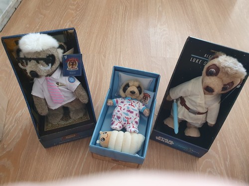 Meerkat soft toy bundle - toy, x3