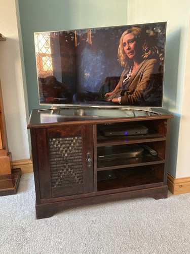 Solid mahogany cabinet used - tv,