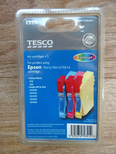 Tesco E252 Set of 3 Colour Ink Cartridges to fit Epson T0612/3/4 (DX3800/DX4200)