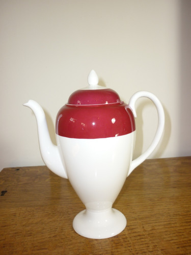 Wedgwood ruby red and white - and,