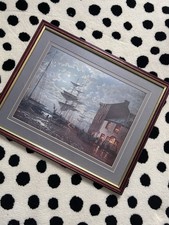 Old Ship And Dock Picture In