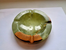 Vintage green onyx Ashtray