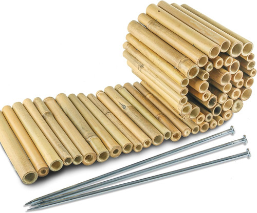 Bamboo short fence - short, outdoor