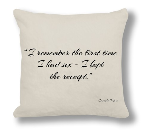 Groucho marx quote cushion - quote,