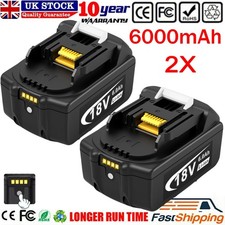 2x For Makita 18V BL1860B