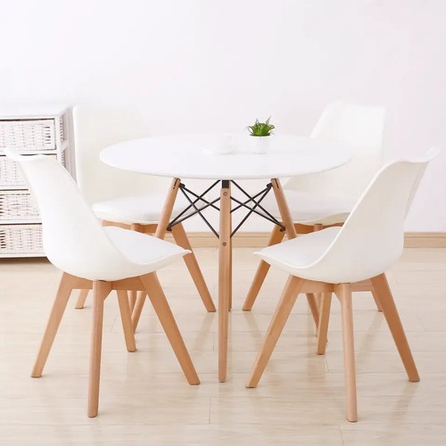 Round dining table - table, and