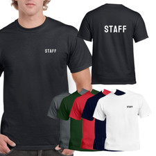 Staff Event Security T-Shirt WorkWear Dog Handler Door Man Unisex Tee Top