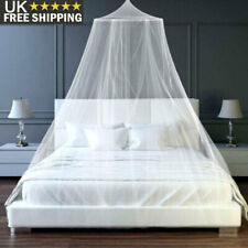 Mosquito Net Canopy Dome Fly Insect Protect Double King Bed Tent Mesh Curtain UK