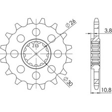 PITCH SPROCKET 520 - Z 16