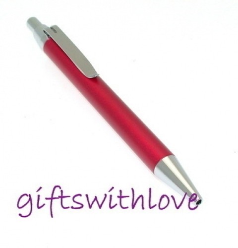 Red enamel ballpoint pen - ballpoint,