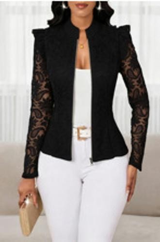 Ladies long sleeved zip up - zip,