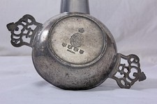 Antique Pewter Porringer