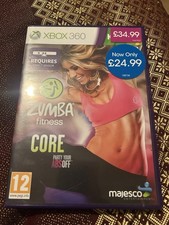 Xbox 360 Zumba Fitness Core Party Your Abs Off Connect Game