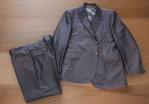 Circle western suit men 48l - circle,