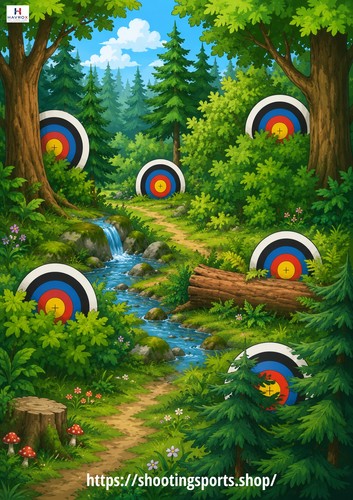 Woodland archery target - a2,