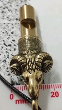 Brilliant Brass Goat Whistle